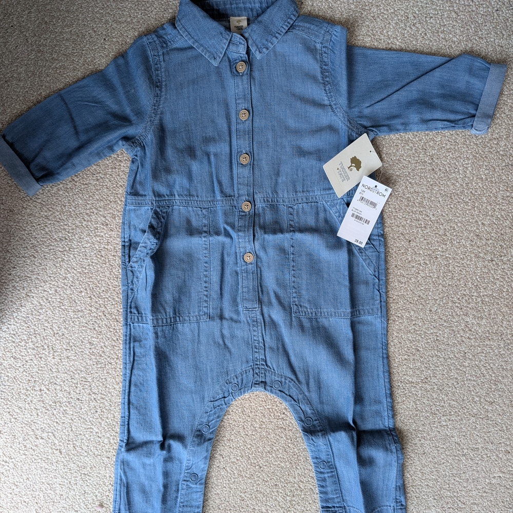 Blue Denim Kids Jumpsuit